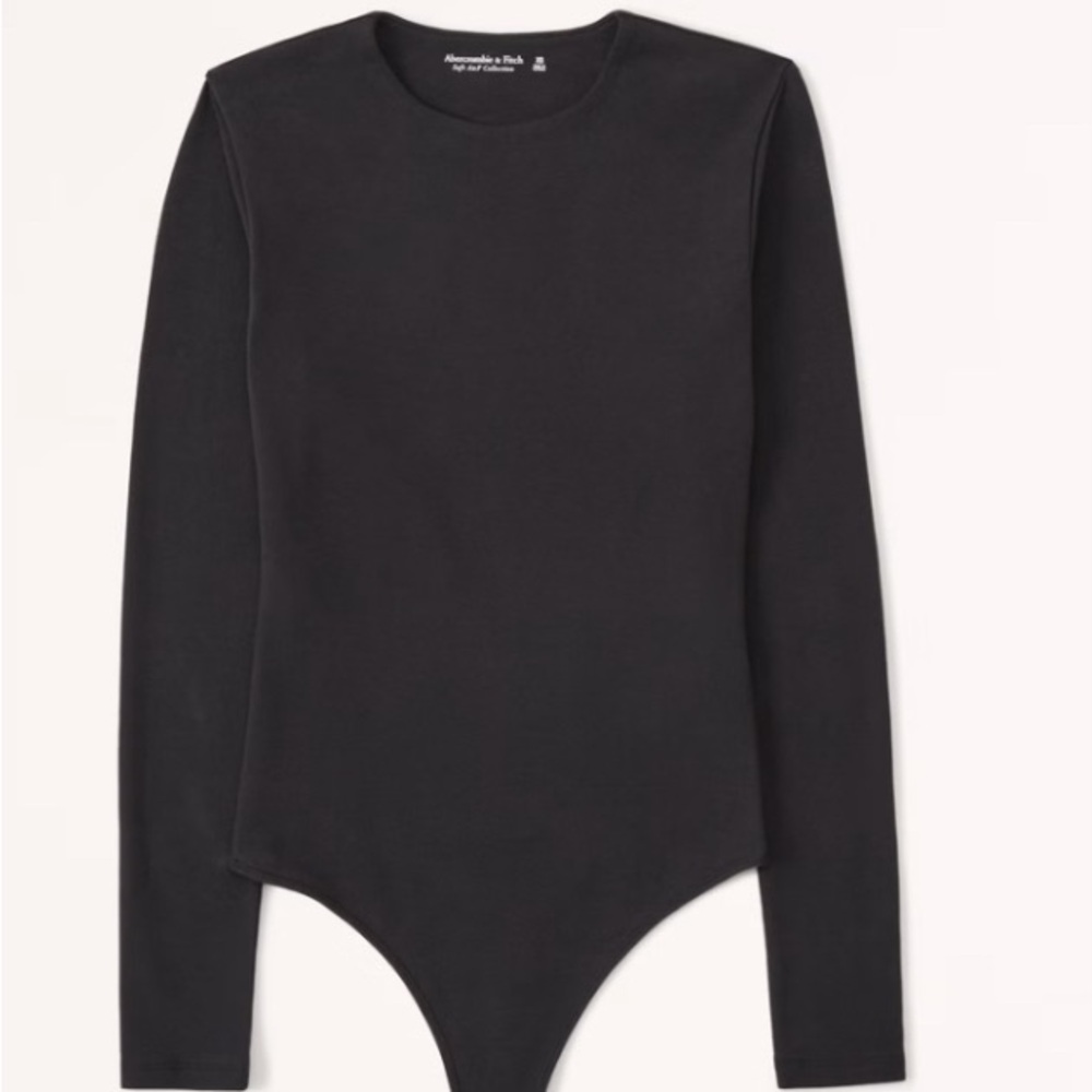 Abercrombie & Fitch Soft Collection Long Sleeve Bodysuit – Size Small (Black)